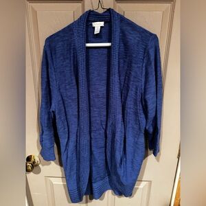 Chico's Royal Blue Open Cardigan